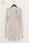 BORIS BIDJAN SABERI WLS1 series women's cotton cashmere long-sleeved T-shirt WLS1.MID FTT00001-QH light gray